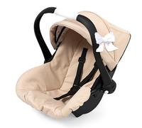 Bayer Design 67975AA Silla de Coche para muñecas, Asiento para muñecos, con Capota, asa Regulable, cinturón