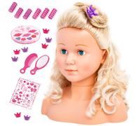 Bayer Design 90005Ab, Busto Muñeca Peinar Super Model Comassessorios, Cabeza Par