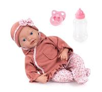 Bayer Design 93827AI Muñeca bebé Reborn, Recien Nacido muñeco Real, Chupete, biberón, 38 cm