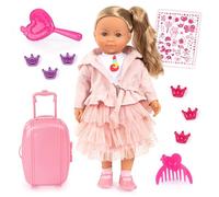Bayer Design 94637AO Charlene Muñeca interactiva de Pelo Que Habla polaca muñeca Funcional Cuerpo Suave Ojos durmientes Accesorios 46 cm