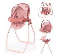 Bayer Design Accesorios para muñecos Set 4 en 1, Trona, portabebés