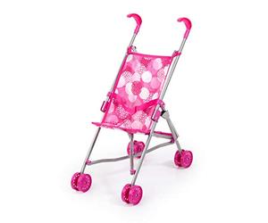 Bayer Design- Buggy para muñecas, plegable, con cintura, Color rosa con muestreos (30541AA)