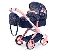 Bayer Design Cochecito de muñeca Combi Xeo, Bolsa, Convertible | carro para muñecos, regulable en altura, azul