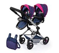 Bayer Design- Accesorios para muñecos bebé, 11 en 1, Kit Cuna de viaj, Saco de Dormir, Bolsa Bandolera y Productos de Cuidado, Color gris, rosa con hada (61766AB) , color/modelo surtido