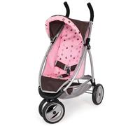 Bayer Design - Cochecito de muñeca, Jogger, Color castaño, Rosa (39920AA), de 3 a 6 años