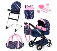 Bayer Design Cochecito de muñeca XEO, Convertible, Regulable en Altura