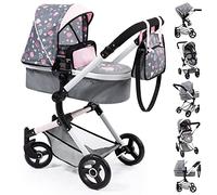 Bayer Design Cochecito para muñecas Neo Vario, Carrito, Bolsa, Convertible