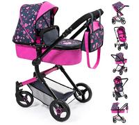 Bayer Design Cochecito para muñecas Neo Vario, Carrito, Bolsa, Convertible