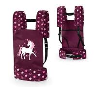 Bayer Design- EasyCarry Portador muñeca, Ajustable, Delantera y Trasera, Burdeos, Rosa, Unicornio, Color, 46 cm (62223AA)