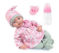 Bayer Design Muñeca bebé de Verdad Reborn, Realista, 38 cm, Chupete | biberón - muñeco para niñas y niños