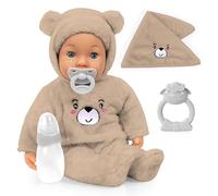 Bayer Design Muñeca bebé, llora lágrimas de Verdad, con Ojos dormidos