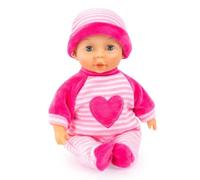 Bayer Design Muñeca bebé My First Baby, Cuerpo Blando, Ojos Que cierran | para niños y niñas, Rosa, 28 cm