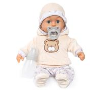 Bayer Design Muñeca, Habla 24 Sonidos de bebé, 38 cm