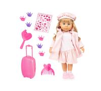 BAYER DESIGN Muñeca interactiva Charlene »Kiss & Love« (rosa)