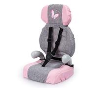 Bayer Design- Silla de Coche, Accesorios de Muñeca, Comcinturón, Moderno, Color Gris, Rosa Commariposa (67533Aa)