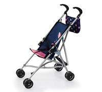 Bayer Design 30516AB Silla de Paseo para muñecas con Bolsa, Plegable, cinturón de Seguridad Integrado, Ruedas Dobles