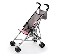 Bayer Design 30533AF Silla de Paseo para muñecas con Bolsa, Plegable, cinturón de Seguridad Integrado, Ruedas Dobles