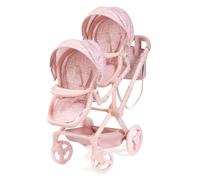 Bayer Design Twin Xeo Cochecito de muñeca gemelas, Altura Regulable, Bolsa