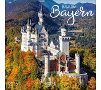 Bayern 2026: Broschürenkalender mit Ferienterminen. Format: 30 x 30 cm