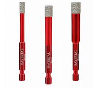BAYERTAL® Juego de brocas para azulejos 3 piezas 6, 8, 10 mm hexagonal E6.3 - Brocas de diamante para azulejos duros y gres porcelánico - Calidad industrial exclusiva para resultados profesionales