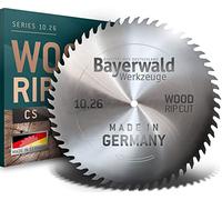 Bayerwald CS - Hoja de sierra circular, diámetro 400 mm x 3,0 mm x 30 mm, diente de lobo (56 dientes), cortes gruesos y rápidos - Leña y materiales de madera