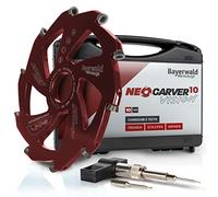 Bayerwald NeoCarver 10 Vision - Disco de fresado de carburo de tungsteno para aluminio, apto para amoladoras angulares, diámetro de 125 x 22,2 mm, 10 dientes