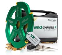 Bayerwald NeoCarver 5 Vision V2 - Disco de fresado de metal duro para madera - Fresa para tallar madera de aluminio para amoladora angular para separar, lijar, desbastar, etc. - Diámetro de 115 mm x