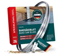 Bayerwald Spezialstahl hojas de sierra de banda con dientes endurecidos - 1400 x 6 x 0,5 x 6 / para todos los tipos comunes de madera/hoja de sierra compatible con Einhell y más.