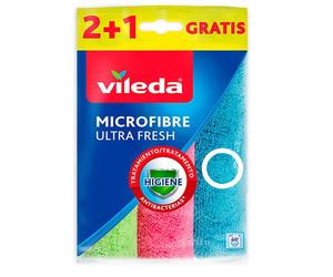 Bayeta Microfibra Antibacteria 2+1 Ud