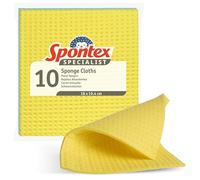 Bayetas absorbentes Specialist de Spontex | Paños de cocina superabsorbentes para una limpieza profesional | 100 % pulpa de madera con certificación PEFC | Colores surtidos | Paquete de 10