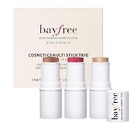 bayfree 3 PCS Makeup Cream Contour Stick Set, Iluminador & Bronceador & Colorete en Barra, Larga Duración, Contorno Facia Natural, Acabado Mate & Radiante, Trío Multi Stick para Todas las Pieles