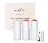 bayfree 3 PCS Makeup Cream Contour Stick Set, Iluminador & Bronceador & Colorete en Barra, Larga Duración, Contorno Facia Natural, Acabado Mate & Radiante, Trío Multi Stick para Todas las Pieles
