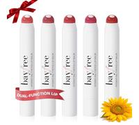 bayfree Pack de 5 Bálsamo Labial Hidratante con Color, para Labios Resecos | Set con Voluminizador de Labios, Hidratante con Aceite de Semilla de Jojoba, Protector Labial, Nutritivo, Todo Tipo de Piel