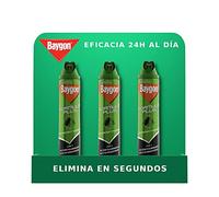 Baygon Aerosol - Insecticida para Cucarachas, Hormigas y Chinches, Fórmula Plus, Acción inmediata, Protección duradera, Pack de 3 Unidades de 600 ml