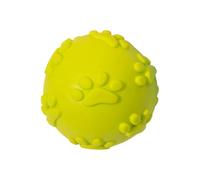 bayicie Juguete de bola de sonido para perro, TPR con patrón de huella molar, resistente a las mordeduras, juguete oral de limpieza para perros