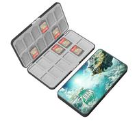 BAYINBROOK Switch Card Holder, Funda Juegos Switch, Caja Tarjetas de Juego, con 24 Ranuras para Tarjetas de Juego y 24 Ranuras para Tarjetas SD, Diseño Magnético, Forro de Silicona (A03)