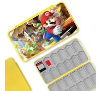 BAYINBROOK Switch Card Holder, Funda Juegos Switch, Portátil de Gran Capacidad, con 24 Ranuras para Tarjetas de Juego y 24 Ranuras para Tarjetas SD, Diseño Magnético, Forro de Silicona (D2)