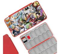 BAYINBROOK Switch Card Holder, Funda Juegos Switch, Portátil de Gran Capacidad, con 24 Ranuras para Tarjetas de Juego y 24 Ranuras para Tarjetas SD, Diseño Magnético, Forro de Silicona (D4)