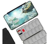BAYINBROOK Switch Card Holder, Funda Juegos Switch, Portátil de Gran Capacidad, con 24 Ranuras para Tarjetas de Juego y 24 Ranuras para Tarjetas SD, Diseño Magnético, Forro de Silicona (D3)