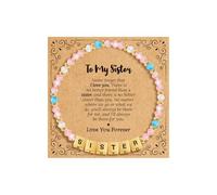 BAYLAY Pulsera inspiradora de cuentas familiares para mujer, regalos de joyería para nieta/hija/mamá/hermana/esposa/sobrina/tía/amiga/Nana/Gigi, día de la madre, cumpleaños, 6+2, No es una piedra