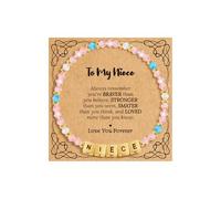 BAYLAY Pulsera inspiradora de cuentas familiares para mujer, regalos de joyería para nieta/hija/mamá/hermana/esposa/sobrina/tía/amiga/Nana/Gigi, día de la madre, cumpleaños, 6+2, No es una piedra