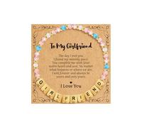 BAYLAY Pulsera inspiradora de cuentas familiares para mujer, regalos de joyería para nieta/hija/mamá/hermana/esposa/sobrina/tía/amiga/Nana/Gigi, día de la madre, cumpleaños, 6+2, No es una piedra