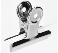 BAYLI 50 Set Clips Cierre de Bolsa 22 mm Acero Inoxidable Plateado