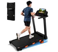 Baymate Cinta de Correr Plegable con Inclinación 15%, Máquina de Correr 12 km/h para Casa, Motor 3.0HP Brushless, Cinta de Andar con Pantalla LED, Soporta 156 kg, Walking Pad para Caminar y Correr