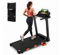 Baymate Cinta de Correr Plegable para Casa con Inclinación 15%, Cinta de Andar 12 km/h, Motor sin Escobillas de 3.0 HP, Pantalla LED, hasta 156 kg, Walking Pad para Caminar y Correr