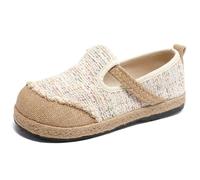 Baymate Espadrilles de Lino para Mujer | Slip-On Transpirables Zapato Ligero Casual Plano