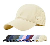 Baynetin Gorra de Béisbol Plegable Exteriores UPF 50+ Sun Protection Malla Deportiva Transpirable de Verano Gorras de Sol de Béisbol de Secado Rápido Gorra de Visera Ejecutiva Unisex (Caqui)