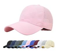Baynetin Gorra de Béisbol Plegable Exteriores UPF 50+ Sun Protection Malla Deportiva Transpirable de Verano Gorras de Sol de Béisbol de Secado Rápido Gorra de Visera Ejecutiva Unisex (Rosa Claro)