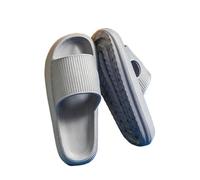 BAYNOPURIN Chanclas Mujer Nube Zapatillas de verano for mujer, cómodas, EVA, suaves, gruesas, antideslizantes, for interior y exterior, con tacón plano cojín(GRAY,40-41(foot 250mm))