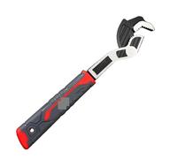 BAYNOPURIN Llave Ajustable 6 8 10 llave de acero la cerradura del uno mismo CR V 12 pulgadas for el uso reparación tubo y coche(12 inch)